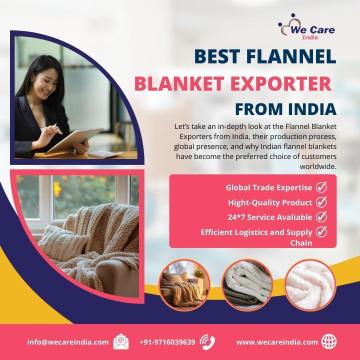 Best Flannel Blanket Exporter from India