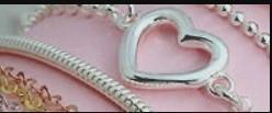 Silver heart necklace
