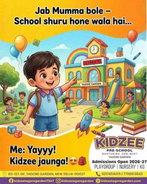 Best preschool in tagore garden