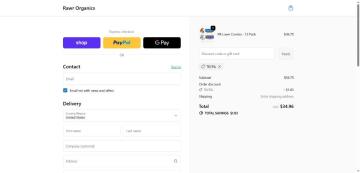 5% OFF Entire Order on Rawr Organics