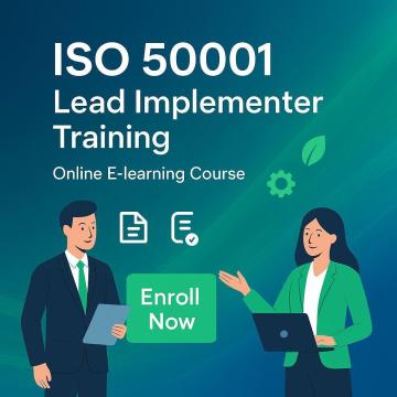 ISO 50001 Implementer Training - Enrol Now