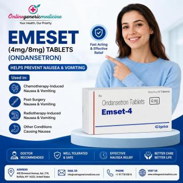 Emeset 4mg/8mg Ondansetron for Nausea & Vomiting | Online Generic Medicine