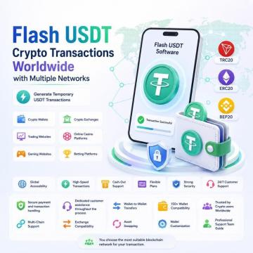 Flash USDT Crypto Transactions Worldwide with Multiple Networks