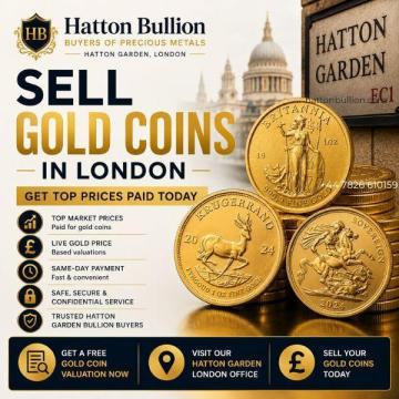 Looking to sell gold coins in London? Get competitive market rate