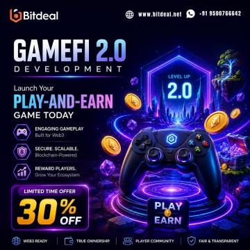 GameFi 2.0 Development: Launch Your Play-and-Earn Game Today | 30% OFF
