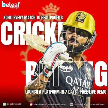 Kohli every match to real profits Build a betting app now
