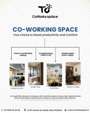 Premium Cowork Space in Noida Sector 63 @