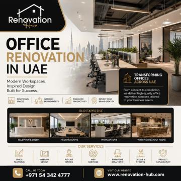 Office Renovation Services Dubai | Office Fit-Out & Remodeling | Renovation Hub