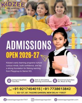 Best preschool in tagore garden