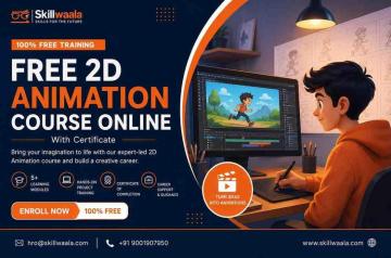 Free 2D Animation Course Online with Certificate | 100% Free Training | SkillWaala