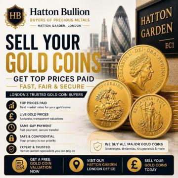 Looking to sell gold coins in London? Get competitive market rate