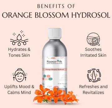 Orange Blossom Hydrosol for Skin & Hair | Pure Floral Water – Raasa Oils