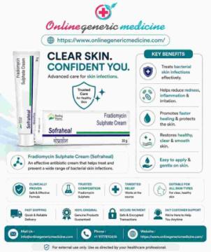 Sofraheal Cream – Topical Skincare Product | Online Generic Medicine