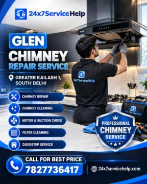 Glen Chimney Repair Service in Greater Kailash 1 South Delhi – Reliable Doorstep Kitchen Support