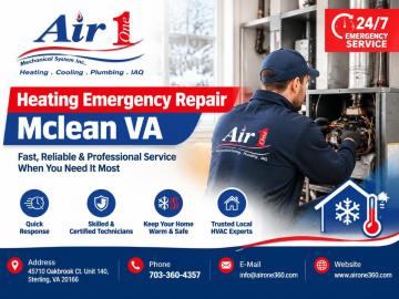 Heating Emergency Repair Mclean VA – Fast & Reliable HVAC Service
