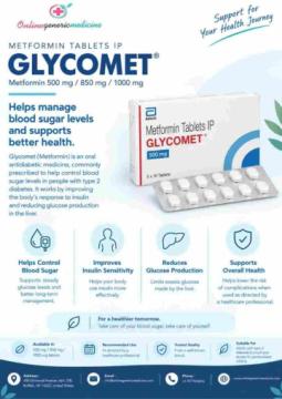 Glycomet Tablet for Blood Sugar Management | Online Generic Medicine
