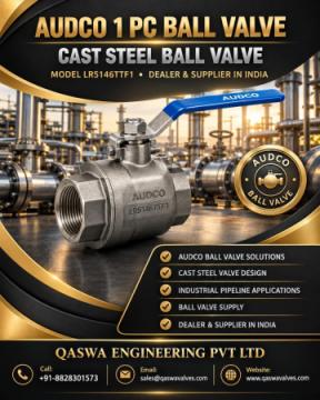 Audco 1 PC Ball Valve Dealer and Supplier in India – Cast Steel Ball Valve LR5146TTF1