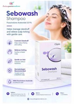 Sebowash Shampoo – Fluocinolone for Scalp Care | Online Generic Medicine