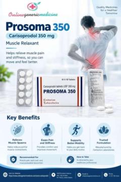 Carisoprodol Tablets – Muscle Relaxant for Pain Relief | Online Generic Medicine