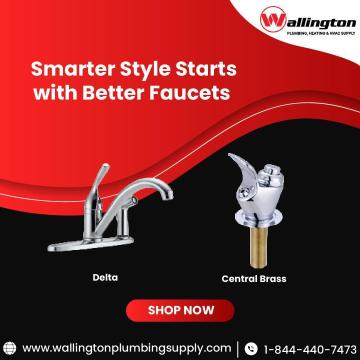 Delta One Handle Kitchen Faucet - Wallington Plumbing Supply