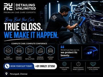 Best Car Wash in Perungudi | Premium Car Cleaning & Detailing – Detailing Unlimited