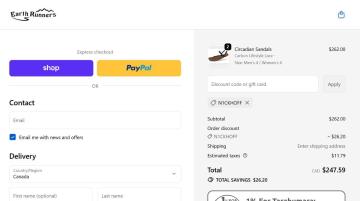 10% OFF Your Order on EarthRunners