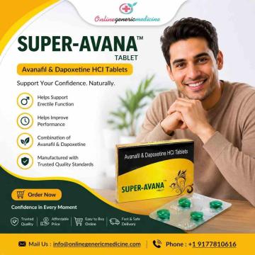 Super Avana Tablets (Avanafil Dapoxetine) | onlingenericmedicine