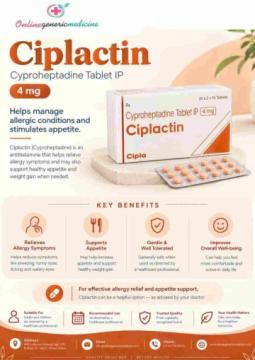 Ciplactin Tablet for Appetite Support | Online Generic Medicine