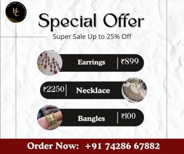 Buy Online Artificial Earrings and Necklaces