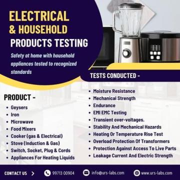 Electrical Household Products Testing Lab India