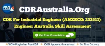 CDR for Industrial Engineer - by CDRAustralia.Org