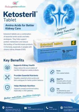 Ketosteril Tablets – Amino Acids for Kidney Care | Online Generic Medicine