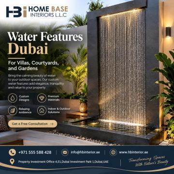 Water Features Dubai for Villas, Courtyards, and Gardens