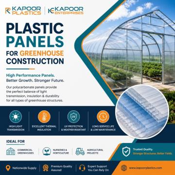 Plastic Panels for Greenhouse Construction