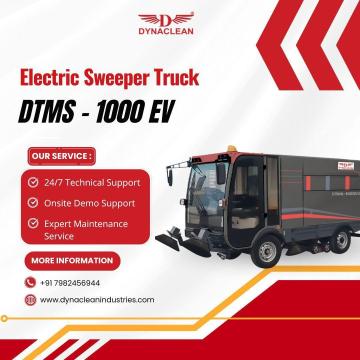 Clean Cities Powered by Dynaclean Industries High-Performance Electric Sweeper Truck
