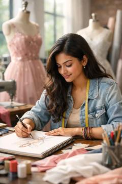 The Real Life of a Fashion Designing Student in India