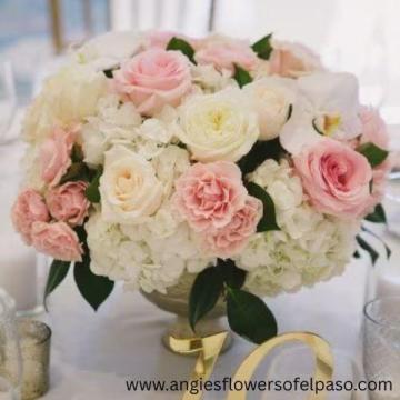 Flower Bouquet for Bride - Blue, Pink & White Wedding Flowers Texas
