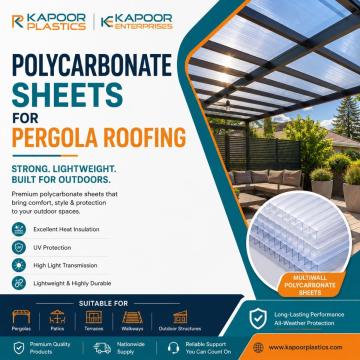 Polycarbonate Sheets for Pergola Roofing