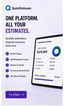 QuickEstimate – Estimating Software for Contractors