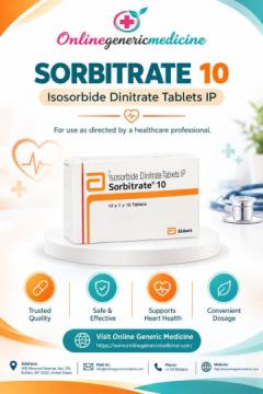 Sorbitrate 10mg Tablet – Isosorbide Dinitrate for Angina Relief | Online Generic Medicine