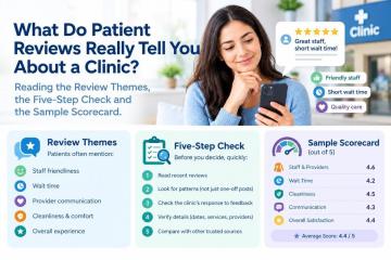 What Do Patient Reviews Really Tell You About a Clinic? Reading the Review Themes, the Five-Step Che