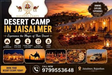 Desert Camp in Jaisalmer for Sunset Views and Adventure