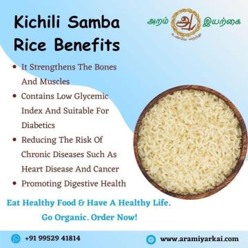 Organic Kichili Samba Online in Chennai - Aramiyarkai