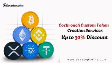 Cockroach Custom Token Creation Services with Up to 30% Discount