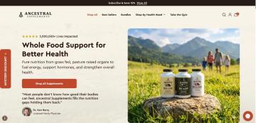 15% OFF Your All Products on Ancestral Supplements