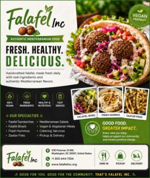 Fresh Falafel & Mediterranean Restaurant | Falafel Inc