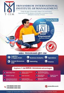 T-IIM (Trivandrum International Institute of Management) is a man