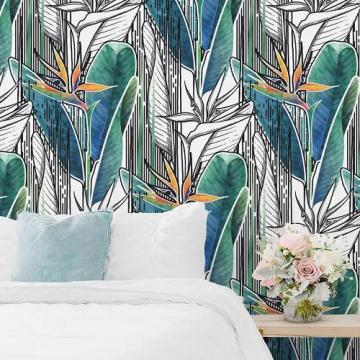 Upgrade Your Walls with Removable Banana Leaf Wallpaper