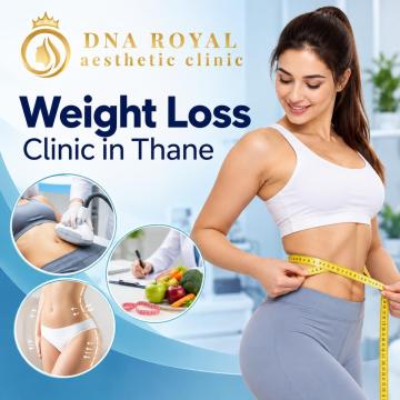 Weight loss clinic in thane create an image with attach logo and without phone phn no