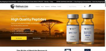 20% OFF Your Order on Platinum Lion Peptides